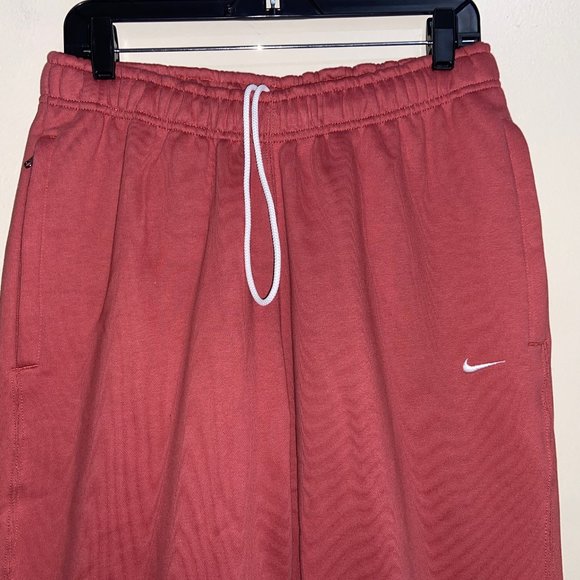 Nike Nikelab NRG Solo Swoosh Fleece Pants Canyon Rust Mens CW5460-691 NEW - Picture 3 of 13